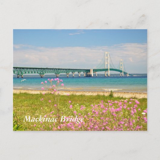 Carte Postale Le pont Mackinac "Le Big Mac" (Devant)