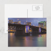 Carte Postale Le pont Morrison sur la rivière Willamette (Devant / Derrière)