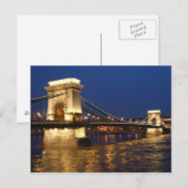 Carte Postale Le pont principal de Budapest (Devant / Derrière)