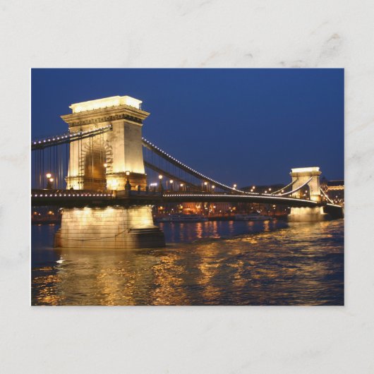 Carte Postale Le pont principal de Budapest (Devant)