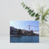 Carte Postale Le pont sphérique à Istanbul, Turquie (Debout devant)
