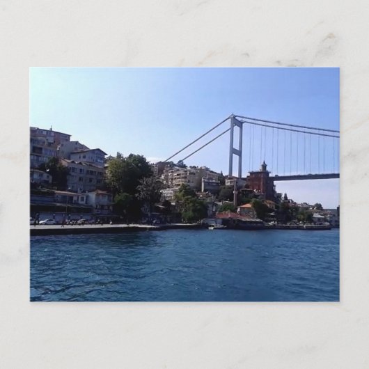Carte Postale Le pont sphérique à Istanbul, Turquie (Devant)