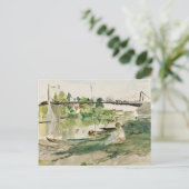 Carte Postale Le Pont sur l’Oise | Berthe Morisot (Debout devant)