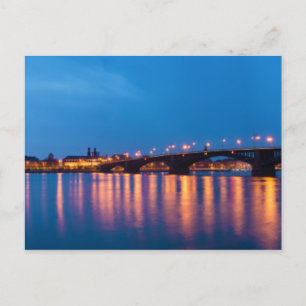 Carte Postale Le pont Theodor Heuss au-dessus du Rhin