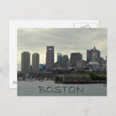 CARTE POSTALE LE PORT DE BOSTON (Devant / Derrière)