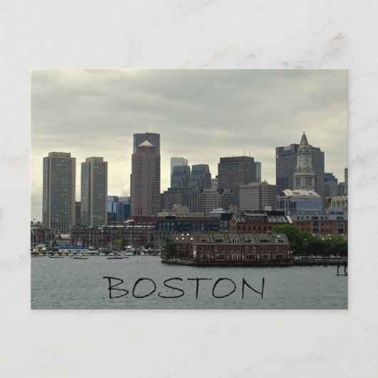 CARTE POSTALE LE PORT DE BOSTON (Devant)