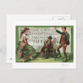 Carte Postale Le port de la Sheetmusic verte (Devant / Derrière)