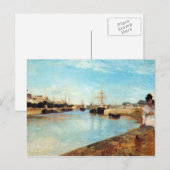 Carte Postale Le port de Lorient par Berthe Morisot (Devant / Derrière)