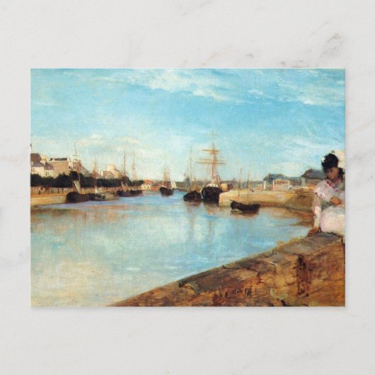 Carte Postale Le port de Lorient par Berthe Morisot (Devant)
