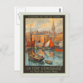 Carte Postale Le Port de Saint-Malo (Devant / Derrière)