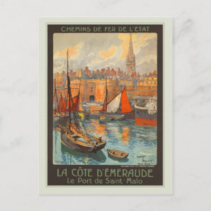 Carte Postale Le Port de Saint-Malo