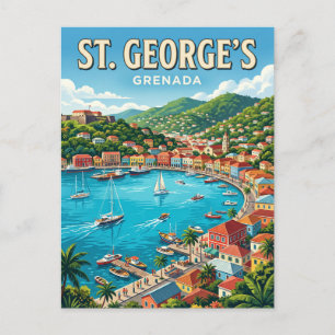 Carte Postale Le port de St. George's Grenade