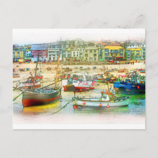 CARTE POSTALE LE PORT EN TANT QUE PEINTURE