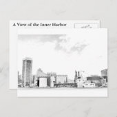 Carte Postale Le port intérieur de Baltimore (Devant / Derrière)