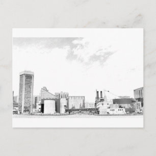 Carte Postale Le port intérieur de Baltimore