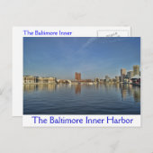 Carte Postale Le port intérieur de Baltimore (Devant / Derrière)