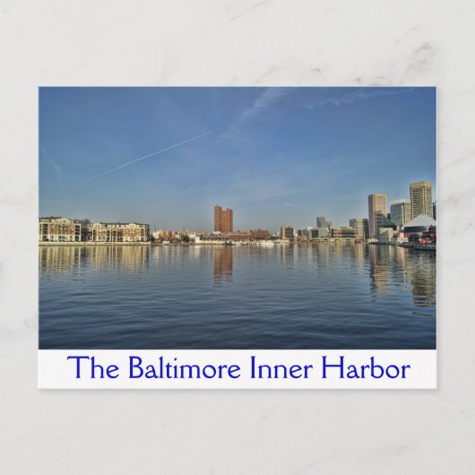 Carte Postale Le port intérieur de Baltimore (Devant)