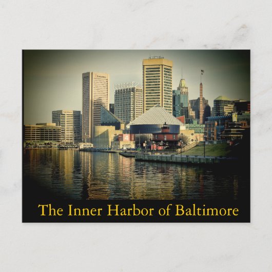 Carte Postale Le port intérieur de Baltimore (Devant)