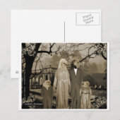 Carte Postale Le portrait familial (Devant / Derrière)