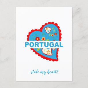 Carte Postale Le Portugal m'a volé le cœur