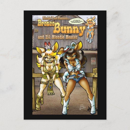 CARTE POSTALE LE POST D'OL' HITCHIN' (Devant)