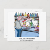 Carte Postale Le poulet ne peut pas décider l’attaque du poulet  (Devant / Derrière)