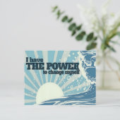 Carte Postale "Le pouvoir de changer" Motivation Affirmation (Debout devant)