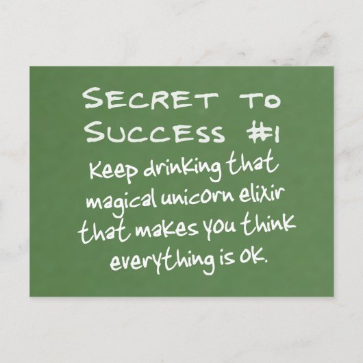 Carte Postale Le pouvoir de la pensée positive (Devant)