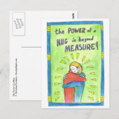 Carte Postale Le pouvoir d'un câlin (Devant / Derrière)