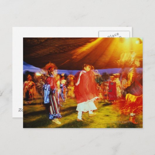 Carte Postale Le pow wow amérindien à Omak (Devant / Derrière)