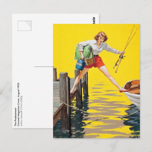 Carte Postale Le Prédicament, 1955 (Devant / Derrière)