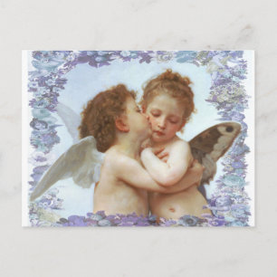 Carte Postale LE PREMIER KISS, C.1873 William Bourgeau