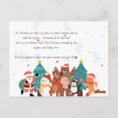 Carte Postale Le premier Noël de bébé personnalisé (Dos)
