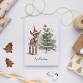 Carte Postale Le premier Noël du Donkey sucré, coutume