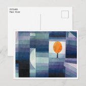 Carte Postale Le Présage de l'Automne (1922) par Paul Klee (Devant / Derrière)