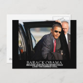 CARTE POSTALE LE PRÉSIDENT BARACK OBAMA (Devant / Derrière)