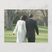 Carte Postale Le président Barack Obama et la première dame Mich (Devant)