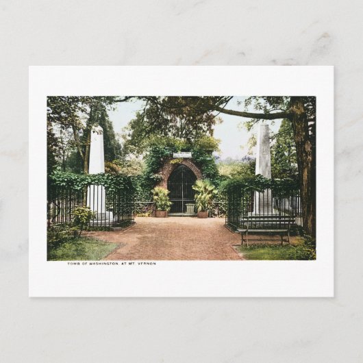 Carte Postale Le président de la tombe George Washington Mt. Ver (Devant)