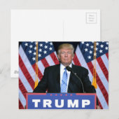 Carte Postale Le président Donald Trump (Devant / Derrière)