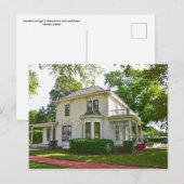 Carte Postale Le Président Eisenhower Boyhood Home Abilene, Kans (Devant / Derrière)