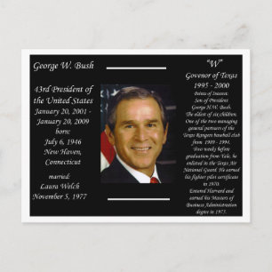 Carte Postale Le président George W. Bush