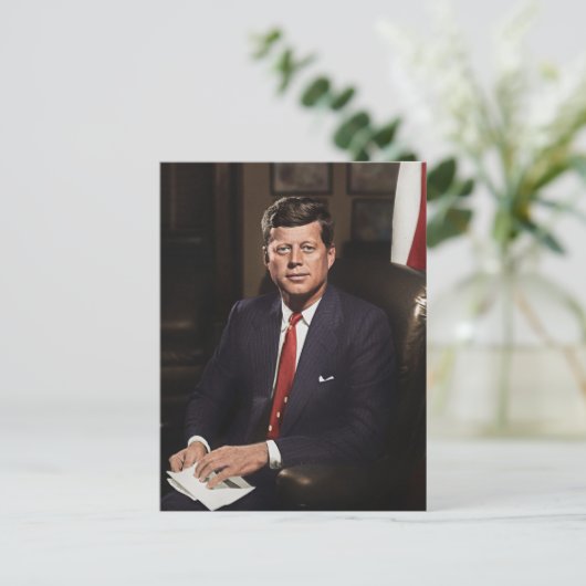 Carte Postale Le président John F. Kennedy (Debout devant)