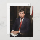 Carte Postale Le président John F. Kennedy (Devant / Derrière)