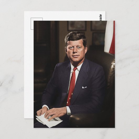 Carte Postale Le président John F. Kennedy (Devant / Derrière)