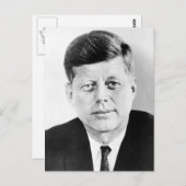 Carte Postale Le président John F Kennedy Portrait (Devant / Derrière)