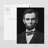 Carte Postale Le président Lincoln (Devant / Derrière)
