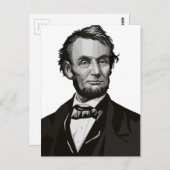 Carte Postale Le président Lincoln (Devant / Derrière)
