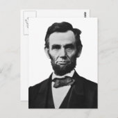 Carte Postale Le président Lincoln (Devant / Derrière)