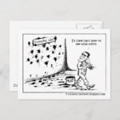 Carte Postale Le président Obama lance de la boue (Devant / Derrière)