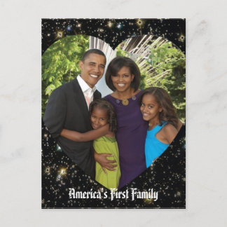 Carte Postale Le président Obama, premier gardien de famille